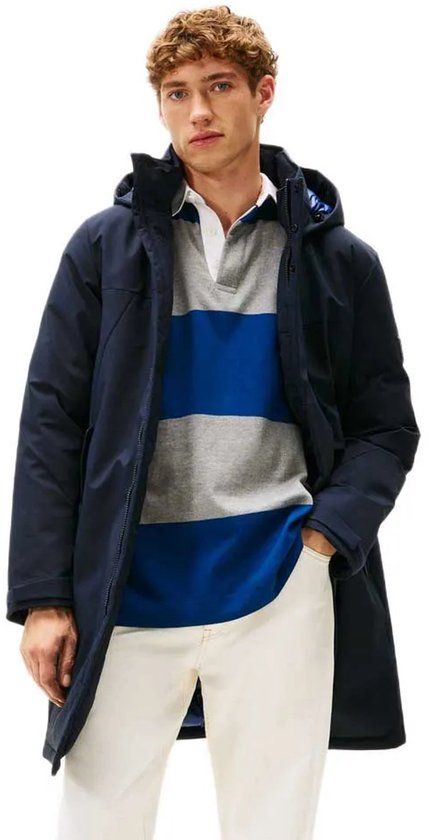 Tommy Hilfiger Mw0mw41362 Tech Parka Blauw XL Man