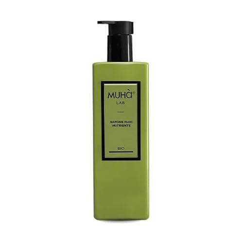 MUHA' Handzeep, geur bergamot en barnsteen riet, hydraterende vloeibare reiniger, formaat 450 ml