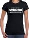 Bellatio Decorations Foute Party T-shirt voor dames - ik heb last van IWKNDK - zwart - carnaval/themafeest L