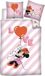 Disney Minnie Mouse Dekbedovertrek Love Balloon - Eenpersoons - Katoen - Roze