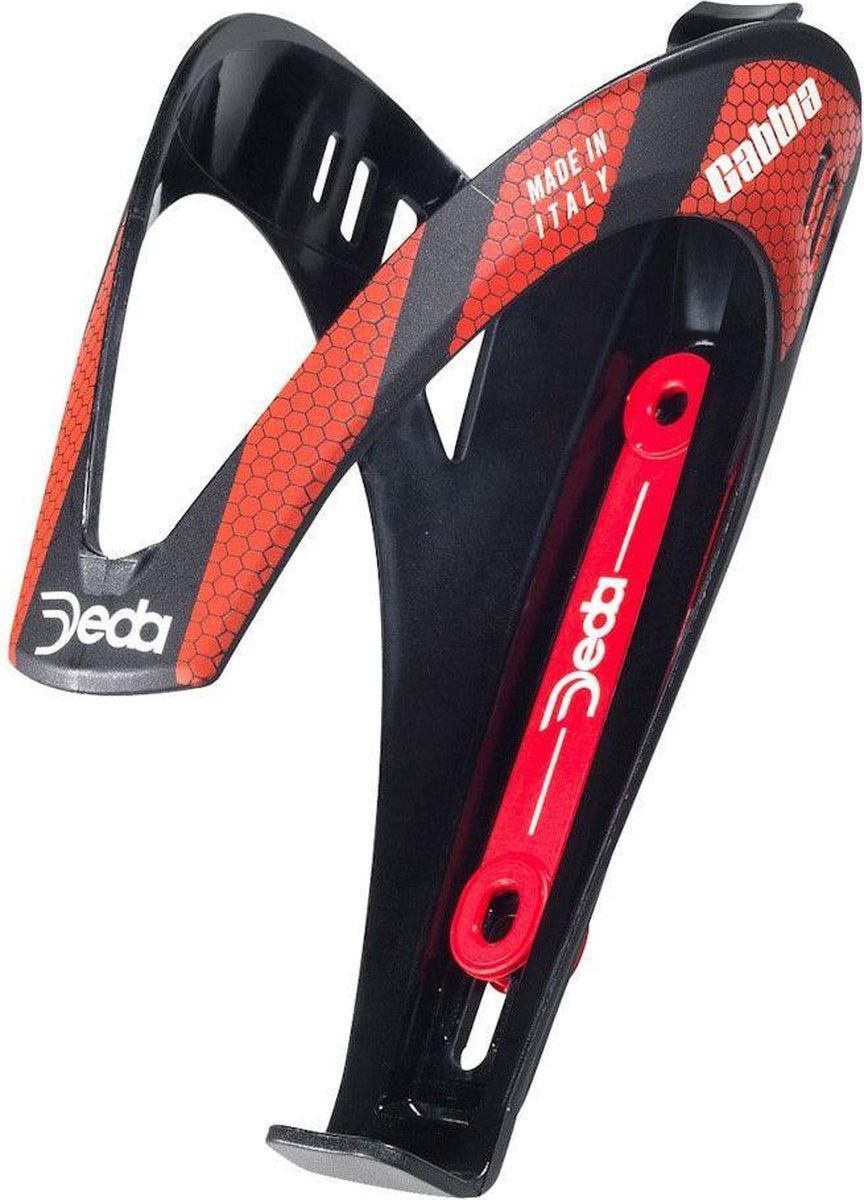 Deda Elementi Gabbia Bidonhouder - Zwart/Rood - Nylon