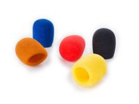 HQ Power Windkapjes voor microfoon, set van 5, schuimrubber, 5 kleuren