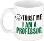 Bellatio Decorations Bellatio Decoration Cadeau koffie/thee mok - trust me I am a Professor - keramiek - 300 ml
