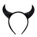 Devil Horns Headband Black