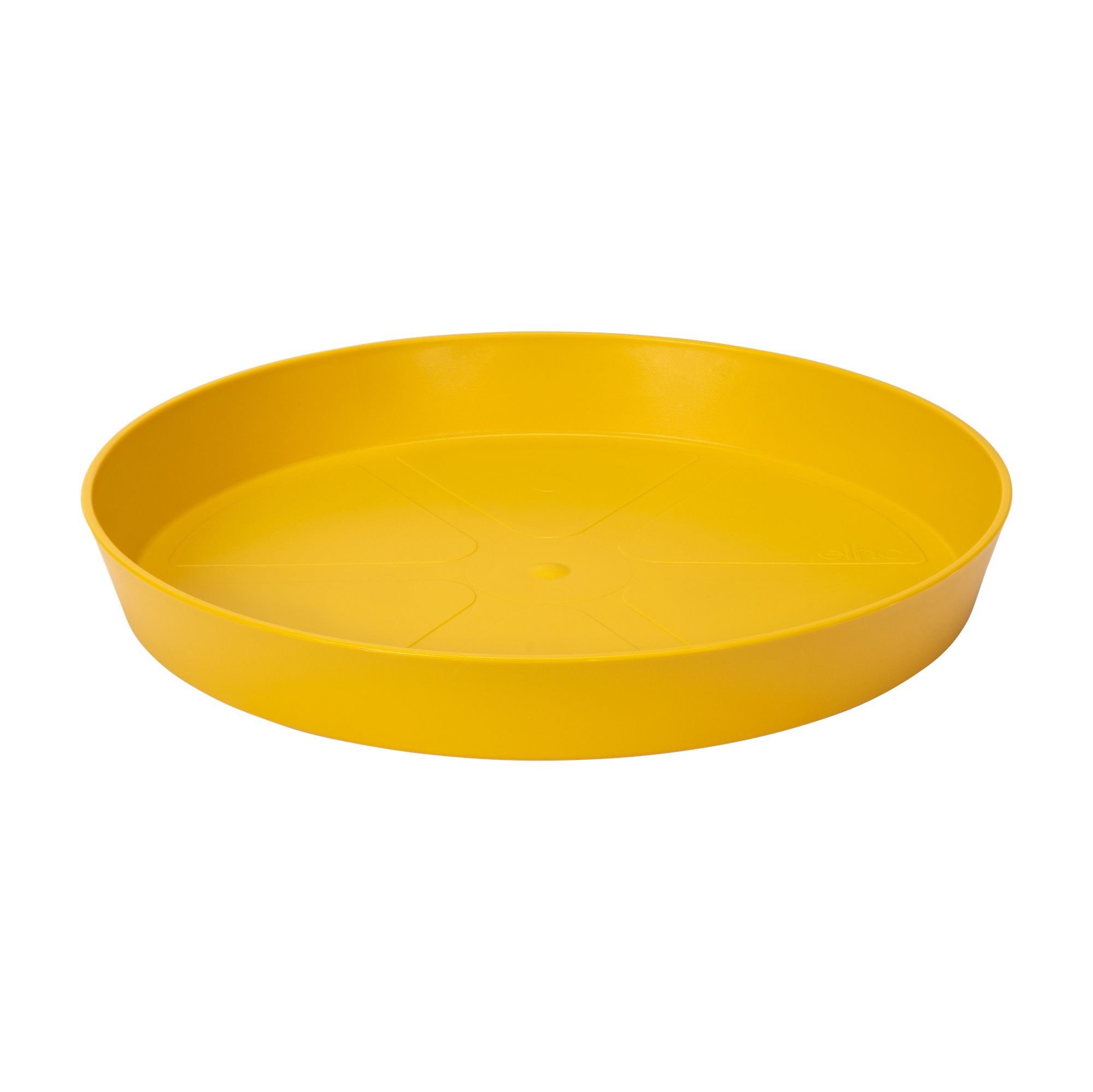 Elho Loft Urban Saucer Round 21 - Yellow Plastic Outdoor Saucer - Recycled
