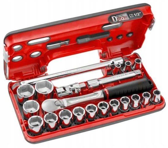 Facom SL.DBOX1GRPPB Dopset 1/2" OGV Grip voor Ronde Schroeven (21-delig)