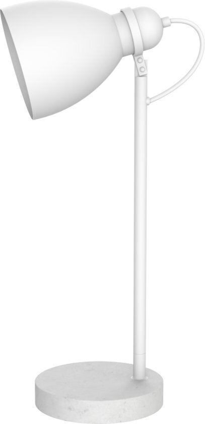 TAK Design Oscar Bureaulamp - Metaal/Beton - 14 5 x 15 3 x 50 cm - Wit