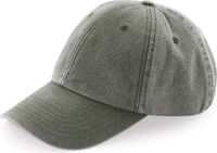 Beechfield Senvi Low Profile Vintage Cap - Olive