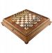 Luxgifts Luxe jeu d'échecs : figurines Staunton et plateau en marbre/tilleul