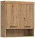 Scout Armoire de salle de bain Scout, dimensions 74x79x24 cm, finition chêne artisanal/noir, 2 portes