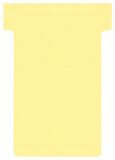 Franken TK101 T-kaarten grootte 1, kaartdragermodule, 27 mm, doos met 100 stuks, rood 48 mm geel