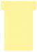 Franken TK101 T-kaarten grootte 1, kaartdragermodule, 27 mm, doos met 100 stuks, rood 48 mm geel