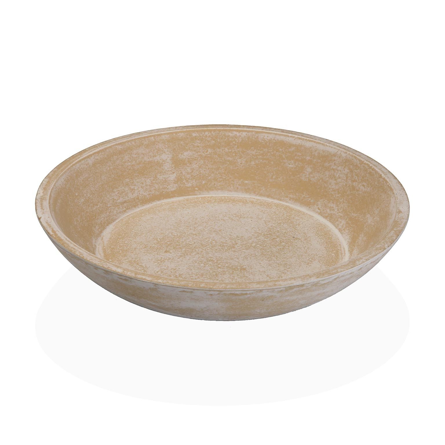 Versa Decoratieve Schaal - 2 Stuks - Wit - Hout - 26x26cm