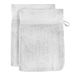 Soleil d'Ocre Lagune Kavel van 2 Handschoenen van Toilet, Katoen, Wit, 16 x 21 cm