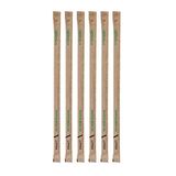 Tessera Bio Products Q0521KSFSC Stijve papieren rietjes, recht, 1/1 verpakt, 0,5 cm diameter, 21 cm lang, 500 stuks