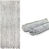 Unyqoos MaxxHome Kattenstaart Vliegengordijn - Deurgordijn - 100x230cm - Grijs
