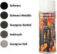 Peinture pour four 1200 °C, laque spéciale pour four, peinture thermique, peinture pour poêle, peinture pour fours à bois, résistant à la chaleur, couleur gris fonte, foncé