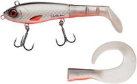 Abu Garcia Svartzonker McHybride snoekaas, Swimbait hybride aas met hard lichaam en zachte paddle, biedt een reservestaart