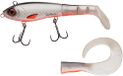 Abu Garcia Svartzonker McHybride snoekaas, Swimbait hybride aas met hard lichaam en zachte paddle, biedt een reservestaart