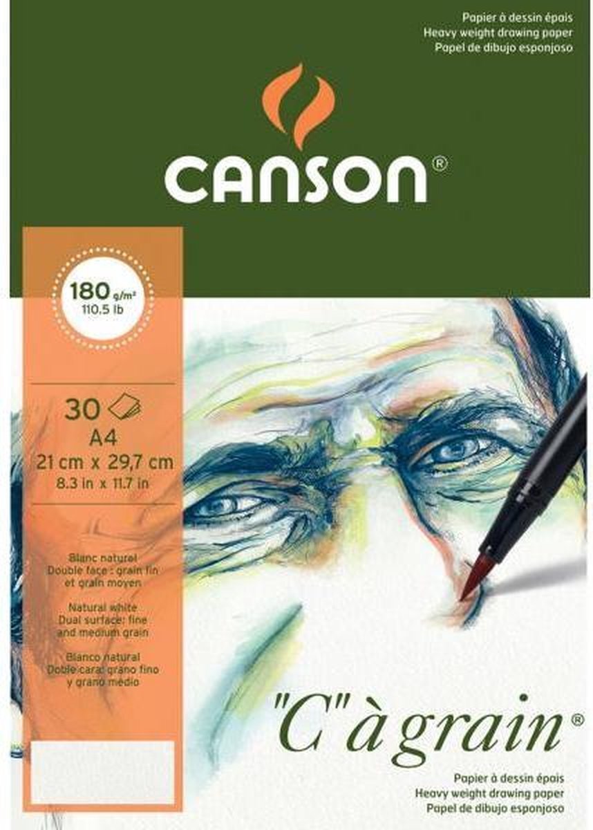 Canson Tekenblok 180 grams 30 vel A4