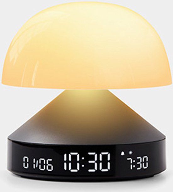 Lexon Design Lexon Mina Sunrise Wake Up Light Wekker - Metallic Grey