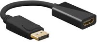 Goobay DisplayPort - HDMI adapter | 4K 60Hz | zwart | 0,20 meter