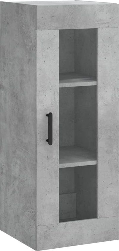 vidaXL Wandkast 34,5x34x90 cm betongrijs
