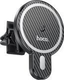 Hoco - MagSafe Telefoonhouder voor Auto met Draadloze Oplader - Ventilatierooster - Zwart