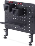 StarTech.com Stalen Gereedschapsbord met Accessoires, 42 x 32cm, Werkplaatsinrichting met Klembevestiging, Bureau Opbergsysteem, Zwart