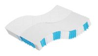 VidaXL 372841 Matras met binnenvering Tweepersoons 140x190 cm Zwart/Wit