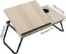 StarTech Laptopbedtafel - Opklapbare bureauplank - In hoogte verstelbaar - Draagbaar - Met bekerhouder - Met opbergruimte - Hout - Lichtgrijs