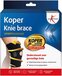 Lucovitaal Kniebrace - Koper Geweven Compressie - Zwart - One Size - Volwassenen