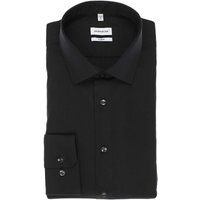 Seidensticker x-slim fit overhemd - zwart (contrast) - Strijkvrij - Boordmaat: 42