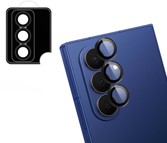 imoshion Camera Lens Protector - Geschikt voor Samsung Galaxy Z Fold 7 - 2 Pack - Zwart