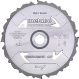 Metabo zaagblad "fibercement cut - professional" - 165x2,2/1,6x20 Z4 DFZ 5° - 1 stuk
