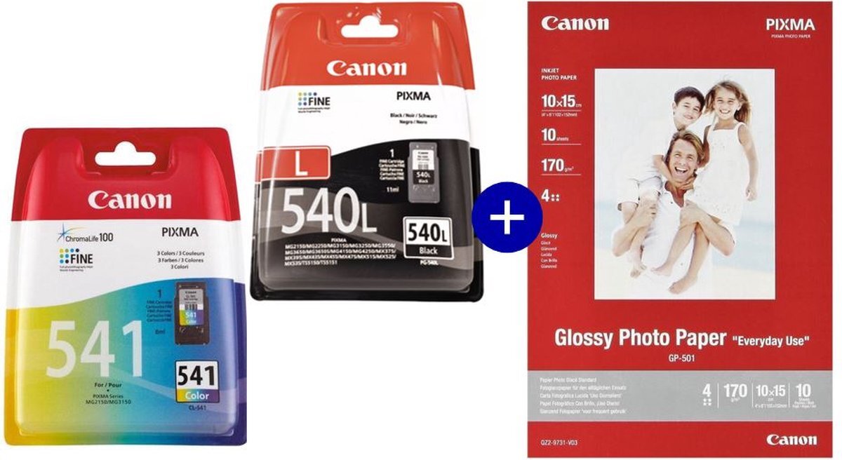 Canon PG-540L & CL-541 - Inktcartridge - Incl. Fotopapier