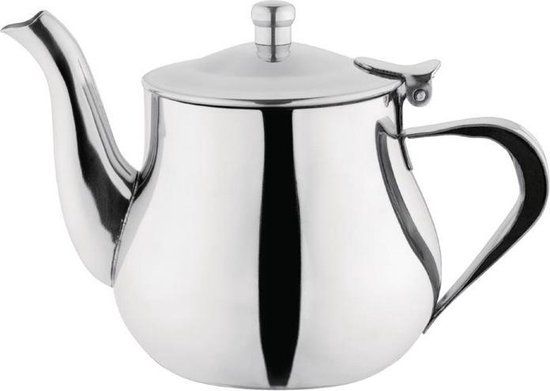 Olympia Arabische RVS theekan 0.5L - Zwart - Vaatwasserbestendig