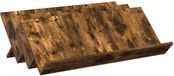 vidaXL Tijdschriftenrek Rook Eiken 90 x 53 x 28,5 cm Bewerkt hout