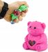 Ours en peluche anti-stress avec billes de gel - Peluche molle à malaxer, 7,5 cm