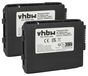 vhbw 2x batterie compatible avec Zebra TC700H, TC72, TC720L, TC75, TC75X, TC76, TC55, TC70, TC700K, TC70X scanner de codes-barres POS (4620 mAh, 3,7 V, Li-Ion)