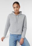 Comma Sweatshirt met capuchon steengrijs 40