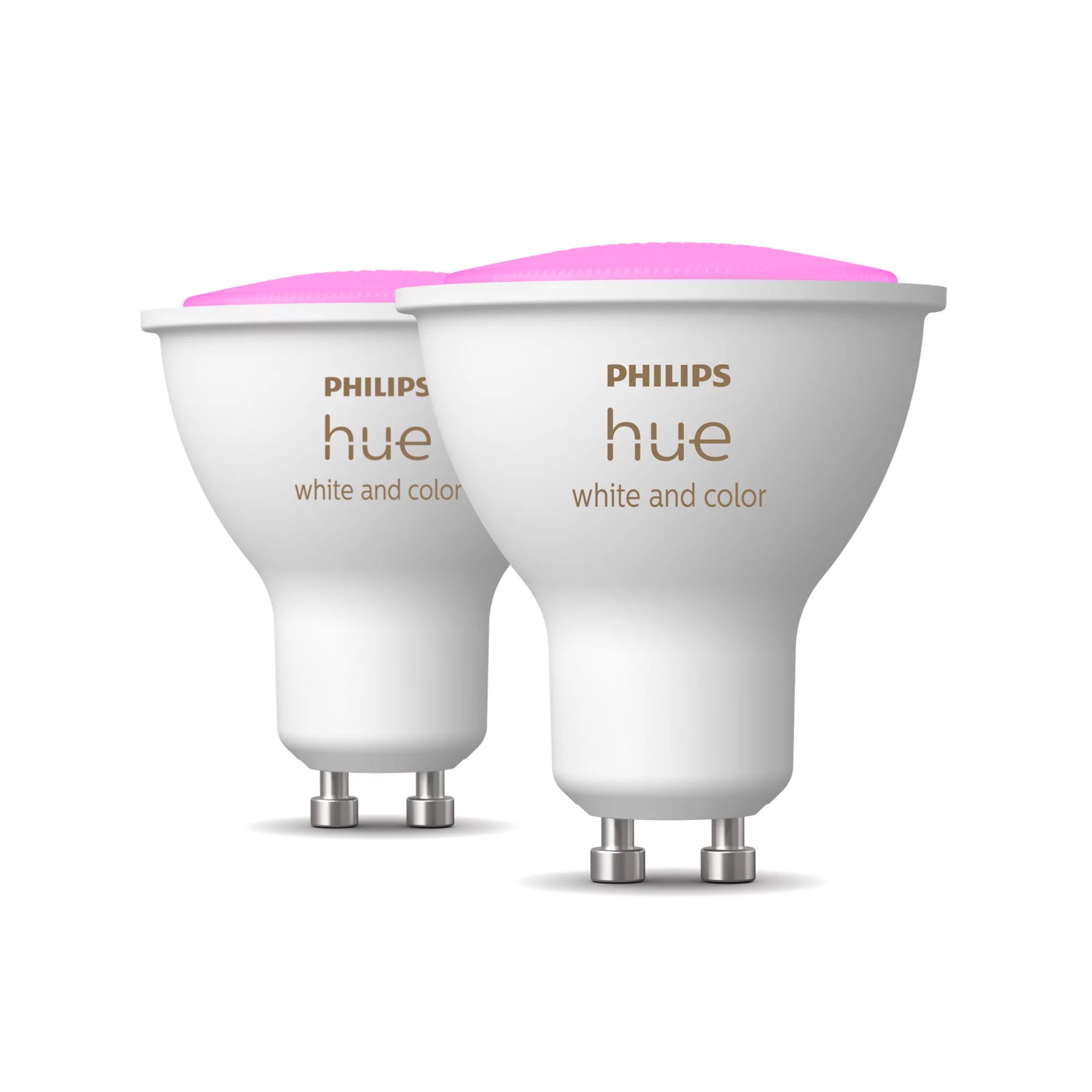 Philips Hue White and Color Ambiance GU10 Smart Spot - 2 Pack