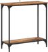 vidaXL Wandtafel Oud hout 75 x 30.5 x 75 cm bewerkt hout