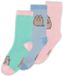 Pusheen Crew Socks (Set van 3) Dames Sokken - meerkleurig - EU 35-38