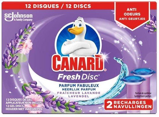 WC Ente WC-Eend WC-Ente Toilet Duck Fresh Disc Lavendel navulverpakking - 2 navullingen