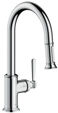 Axor Montreux Keukenkraan 1-gats Hoge Draaibare Uitloop Chroom 16581000