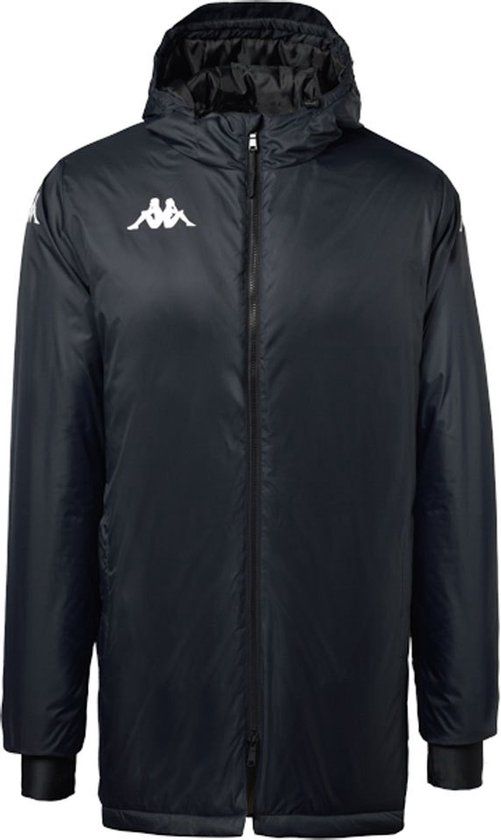 Kappa Diolo Jas Zwart Heren 2XL - Voetbal Jas - Polyester - 2022