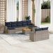 Maison Exclusive - Salon de jardin 10 pcs avec coussins gris résine tressée