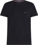 Tommy Hilfiger T-shirt Ronde Hals Core Stretch Slim Zwart