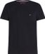 Tommy Hilfiger T-shirt Ronde Hals Core Stretch Slim Zwart